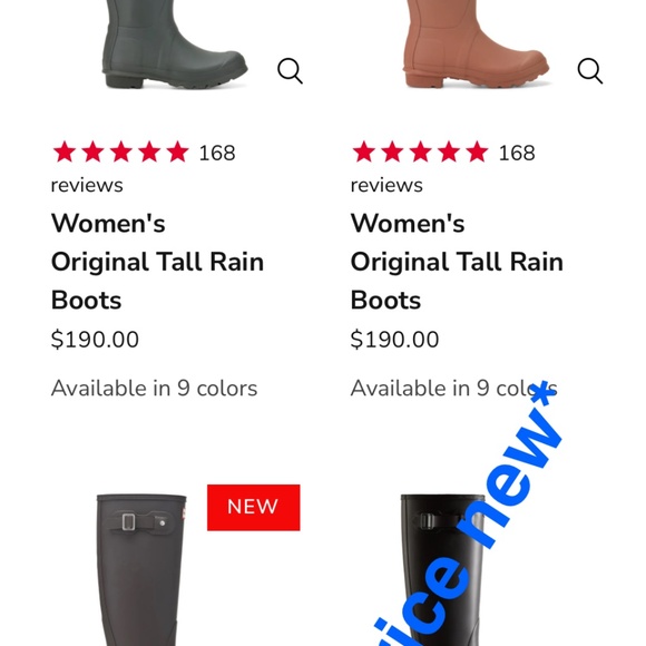 Hunter Tall Wellies Rain Boots - Picture 11 of 11